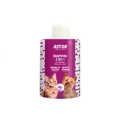 Shampoo 2 Em 1 Astor Para Cães E Gatos - 300Ml