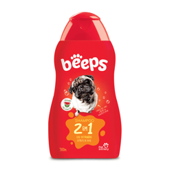 Shampoo 2 Em 1 Beeps Pet Society 500Ml - 1 Unidade