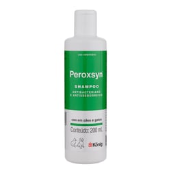 Shampoo Antibacteriano E Antisseborreico Peroxsyn Konig Para Cães E Gatos - 200Ml