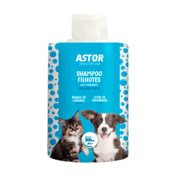 Shampoo Astor Filhotes Para Cães E Gatos - 300Ml