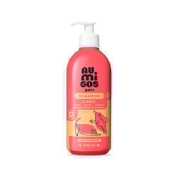 Shampoo Au.Migos Pets 5 Em 1 Para Cães E Gatos - 400Ml