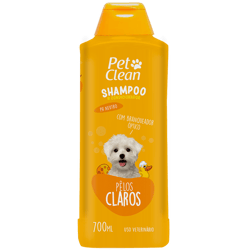 Shampoo Clareador Pet Clean 2 Em 1 Para Cães E Gatos - 700Ml - 700 Mililitros