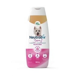 Shampoo E Condicionador 3 Em 1 Neutrodor Petmais Para Pelos Claros - 700Ml