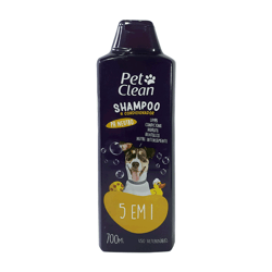 Shampoo E Condicionador Pet Clean 5 Em 1 Para Cães E Gatos - 700Ml