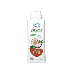 Shampoo E Condicionador Pet Clean Coco 700Ml Para Cães E Gatos