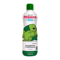 Shampoo E Condicionador Turma Da Mônica Pets 2 Em 1 Para Cães E Gatos - 500Ml