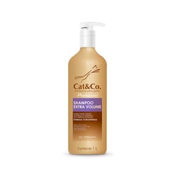 Shampoo Extra Volume Cat & Co Para Gatos - 250Ml - 1 Litro
