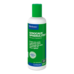 Shampoo Hidratante Virbac Sebocalm Spherulites Para Cães E Gatos - 250Ml