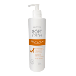 Shampoo Medicamentoso Soft Care Propcalm Para Cães E Gatos - 500 Mililitros