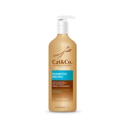 Shampoo Neutro Cat & Co Para Gatos - 1 Unidade - 1 Litro