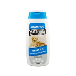 Shampoo Neutro Matacura Para Cães E Gatos - 200Ml