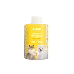 Shampoo Pelos Claros Astor Para Cães E Gatos - 300Ml