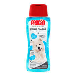 Shampoo Pelos Claros Procão Para Cães E Gatos - 500Ml