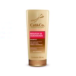 Shampoo Redutor De Oleosidade Cat & Co Para Gatos - 200 Mililitros