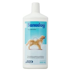 Shampoo Sanadog 500Ml Para Cachorros - 1 Unidade - 500 Mililitros