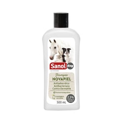Shampoo Sanol Novapiel Para Cães E Gatos - 500 Mililitros