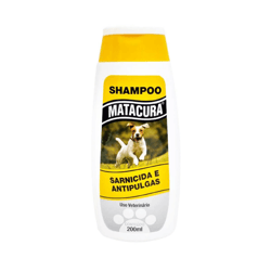 Shampoo Sarnicida E Anti-Pulgas Matacura Para Cães - 1 Unidade