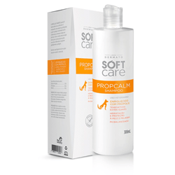 Shampoo Soft Care Propcalm Com Própolis Para Cães E Gatos - 300Ml - 300 Mililitros