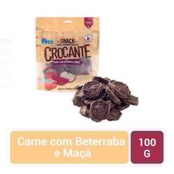Snack Crocante Carne Com Beterraba E Maçã Petz Para Cães Adultos - 100G - 1 Unidade