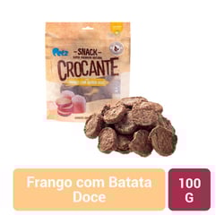 Snack Crocante Frango Com Batata Doce Petz Para Cães Adultos - 100G - 1 Unidade