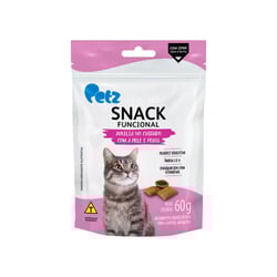 Snack Cuidado Com A Pele E Pelos Petz Para Gatos Adultos - 60G - 1 Unidade