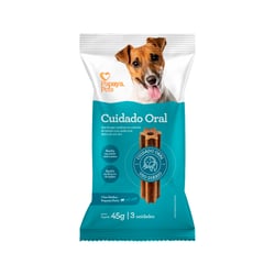 Snack Cuidado Oral Papaya Pets Para Cães Adultos De Porte Pequeno - 1 Unidade - 45 Gramas