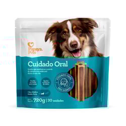 Snack Cuidado Oral Papaya Pets Para Cães Adultos Médios - 720 Gramas