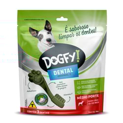 Snack Dogfy Dental Para Cães Adultos De Porte Médio 89G