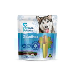 Snack Geladitos Papaya Sabor Chocolate E Baunilha Para Cães - 80G