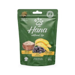 Snack Hana Natural Life Aveia, Acaí E Banana Para Cães - 80G