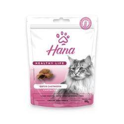 Snack Hana Nuggets Para Gatos Castrados - 60G