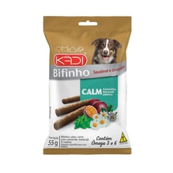 Snack Kadi Bifinho Calm Para Cães Sabor Carne Com Camomila, Maracujá E Melissa - 1 Unidade - 55 Gramas