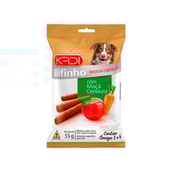 Snack Kadi Bifinho Para Cães Adultos Maçã E Cenoura - 130G