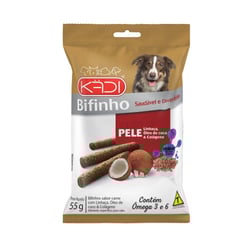 Snack Kadi Bifinho Para Cães Pele Sabor Carne - 1 Unidade - 55 Gramas