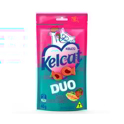Snack Kelcat Duo Peixe E Fígado Para Gatos - 40G