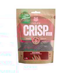 Snack Natural Crisp Carne Iscas Bovinas Para Gatos 20G