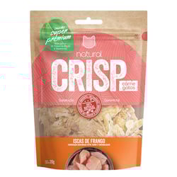 Snack Natural Crisp Carne Iscas De Frango Para Gatos 20G
