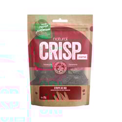 Snack Natural Crisp Carne Strips De Boi Para Cães - 20 Gramas