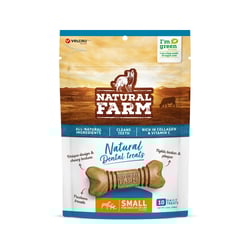 Snack Natural Farm Dental Treats Para Cães De Porte Pequeno 210G