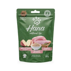 Snack Natural Life Frango, Batata Doce E Quinoa Hana Para Cães - 80G