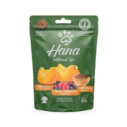 Snack Natural Life Hana Abóbora, Frutas Vermelhas E Linhaça Para Cães - 80G