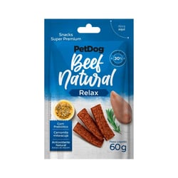 Snack Natural Relaxante Petdog Beef Para Cães - 60G