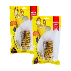 Snack Osso Show Rodelinha Recheada Frango Para Cães - 2 Unidades