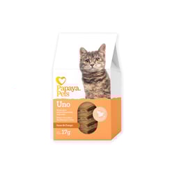 Snack Papaya Pets Uno Sabor Iscas De Frango Para Gatos - 17G