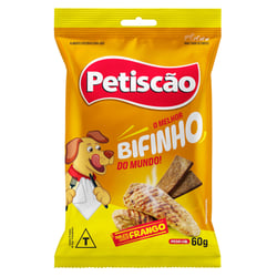 Snack Petisquinho Bifinho Sabor Frango Para Cachorros - 500 Gramas