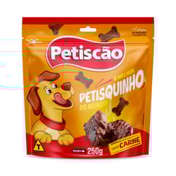 Snack Petisquito Para Cães Sabor Carne - 1 Unidade - 240 Gramas