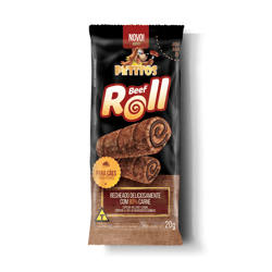 Snack Petitos Beff Roll Para Cães - 20G