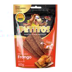 Snack Petitos Bifinho Sabor Frango Para Cães - 1 Unidade - 60 Gramas