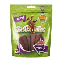 Snack Petitos Bistequitos Sabor Bisteca Para Cães - 50G