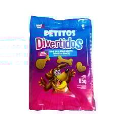 Snack Petitos Divertidos Para Cães - 1 Unidade - 65 Gramas